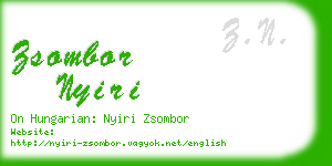 zsombor nyiri business card
